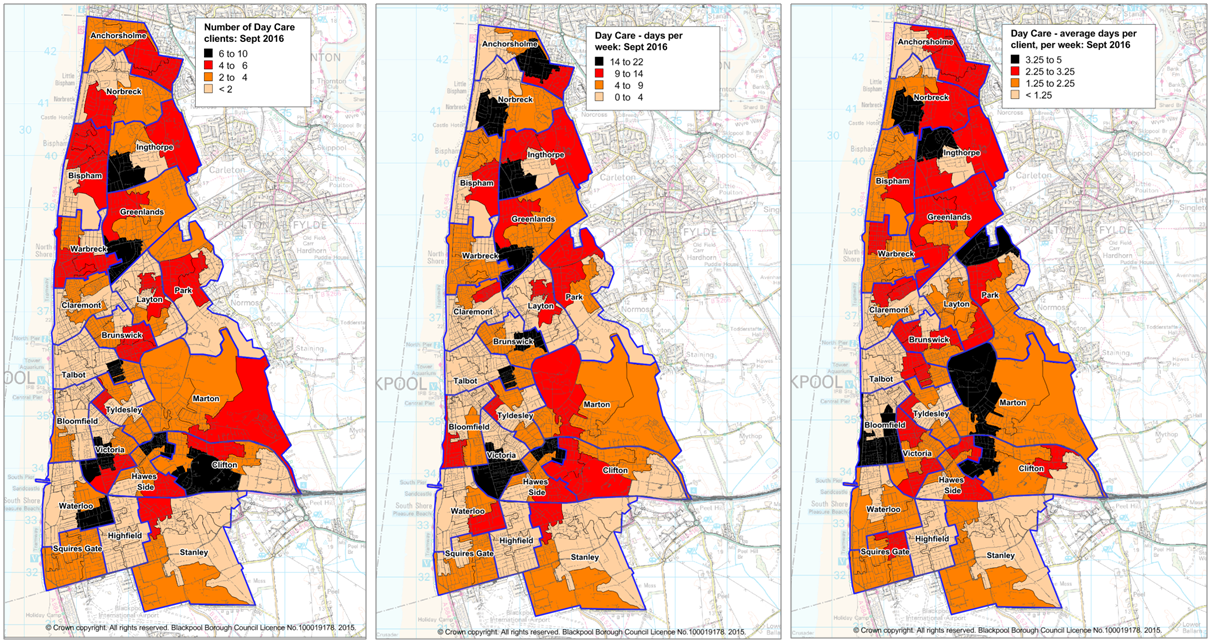 Day care client maps